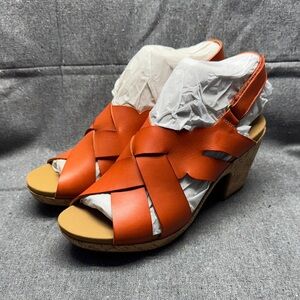 Cobb Hill by New Balance Orange Wedge Sandals